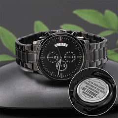 Be on Your Guard Inspirational Men's Watch

Stay Alert Men's Wristwatch

Be Vigilant Inspirational Men's Watch

Stay Strong Men's Message Watch

Men's Inspirational Guard Watch

Stay Watchful Men's Wristwatch

Purpose & Strength Men's Watch

Motivational Message Men's Watch

Be Prepared Men's Inspirational Watch

Men's Faith & Inspiration Wristwatch