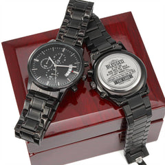 Blessed Is the One Christian Men's Watch

Psalm 1:1-3 NIV Inspirational Watch

Psalm 1 Blessed Men's Wristwatch

Blessed Man of Faith Men's Watch

Psalm 1:1-3 Christian Men's Watch

Faith & Blessings Inspirational Watch

Biblical Blessing Men's Wristwatch

Christian Scripture Men's Watch

Psalm 1 Faith-Inspired Men's Watch

Blessed Is the One Bible Verse Watch