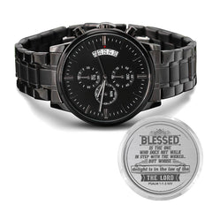 Blessed Is the One Christian Men's Watch

Psalm 1:1-3 NIV Inspirational Watch

Psalm 1 Blessed Men's Wristwatch

Blessed Man of Faith Men's Watch

Psalm 1:1-3 Christian Men's Watch

Faith & Blessings Inspirational Watch

Biblical Blessing Men's Wristwatch

Christian Scripture Men's Watch

Psalm 1 Faith-Inspired Men's Watch

Blessed Is the One Bible Verse Watch