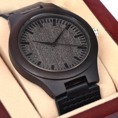 Dad’s Love Inspirational Wooden Watch

To My Dad With Love Wooden Watch

My Dad My Love Wooden Keepsake Watch

Dad’s Forever Love Wooden Watch

A Father’s Love Wooden Wristwatch

My Amazing Dad Love Gift Wooden Watch

Dad You Are Loved Wooden Watch

To My Beloved Dad Sentimental Wooden Watch

Dad’s Unconditional Love Wooden Watch

My Father My Hero Love Wooden Watch