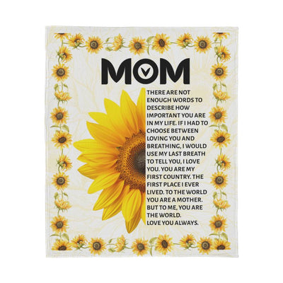 Dear Mom There Are Not Enough Words Fleece Blanket

To My Mom With Love Jersey Fleece Blanket

Mom You Mean More Than Words Blanket

Dear Mom Forever Loved Cozy Fleece Blanket

There Are Not Enough Words Mom Keepsake Blanket

To My Wonderful Mom Love Fleece Blanket

Mom Love and Appreciation Jersey Blanket

Dear Mom You Mean Everything Blanket

To My Beloved Mom Sentimental Fleece Blanket

Mom Forever Loved Family Keepsake Blanket