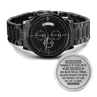 Godliness Has Value Men's Wristwatch

Faith Inspired Men's Watch

Godliness Inspirational Men's Watch

Men's Christian Faith Watch

Godly Values Men's Wristwatch

Faith & Purpose Men's Watch

Inspirational Christian Men's Watch

Godliness Message Men's Watch

Faith Inspired Classic Wristwatch

Men's Spiritual Inspiration Watch
