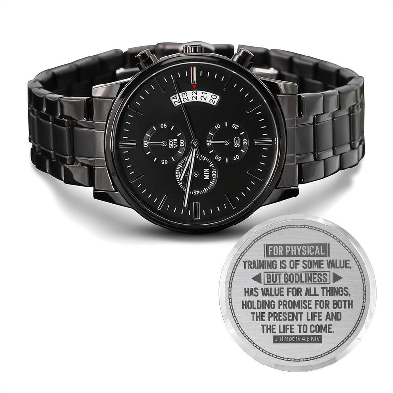 Godliness Has Value Men's Wristwatch

Faith Inspired Men's Watch

Godliness Inspirational Men's Watch

Men's Christian Faith Watch

Godly Values Men's Wristwatch

Faith & Purpose Men's Watch

Inspirational Christian Men's Watch

Godliness Message Men's Watch

Faith Inspired Classic Wristwatch

Men's Spiritual Inspiration Watch