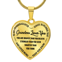 Grandma Loves You Forever Heart Necklace

From Grandma With Love Heart Necklace

Grandma’s Love Keepsake Heart Necklace

To My Grandchild Grandma Loves You Necklace

Grandma’s Forever Love Heart Necklace

Loved by Grandma Sentimental Necklace

Grandma’s Heart Full of Love Necklace

Always Loved by Grandma Heart Necklace

Grandma’s Special Love Keepsake Necklace

Grandma Loves You Forever Gift Necklace