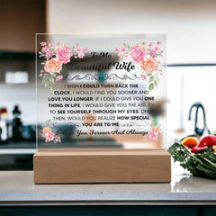To My Beautiful Wife Acrylic Keepsake

My Beautiful Wife Acrylic Square

To My Beloved Wife Acrylic Plaque

Forever My Beautiful Wife Acrylic

To My Loving Wife Decorative Acrylic

My Wife, My Love Acrylic Keepsake

Beautiful Wife Romantic Acrylic Gift

To My Wonderful Wife Acrylic Display

Love You Forever Wife Acrylic Square

Special Wife Heartfelt Acrylic Keepsake