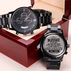 Blessed Is the One Christian Men's Watch

Psalm 1:1-3 NIV Inspirational Watch

Psalm 1 Blessed Men's Wristwatch

Blessed Man of Faith Men's Watch

Psalm 1:1-3 Christian Men's Watch

Faith & Blessings Inspirational Watch

Biblical Blessing Men's Wristwatch

Christian Scripture Men's Watch

Psalm 1 Faith-Inspired Men's Watch

Blessed Is the One Bible Verse Watch