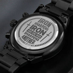 Iron Sharpens Iron Inspirational Men's Watch

Strength & Brotherhood Men's Watch

Iron Sharpens Iron Faith Watch

Men's Inspirational Strength Wristwatch

Brotherhood & Faith Men's Watch

Strong Men Inspire Men Watch

Iron Sharpens Iron Christian Watch

Men's Motivation & Strength Watch

Faith and Fellowship Men's Wristwatch

Inspirational Men's Iron Sharpens Iron Watch