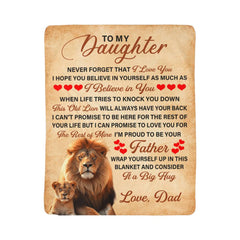 To My Daughter This Old Lion Sherpa Blanket

This Old Lion To My Daughter Fleece Blanket

To My Daughter Lion Love Sherpa Blanket

My Daughter From This Old Lion Cozy Blanket

To My Beloved Daughter Lion Fleece Blanket

This Old Lion's Love Daughter Blanket

To My Daughter Strength & Love Sherpa Blanket

Father to Daughter Old Lion Keepsake Blanket

To My Amazing Daughter Lion Sherpa Blanket

This Old Lion Daughter Love & Protection Blanket
