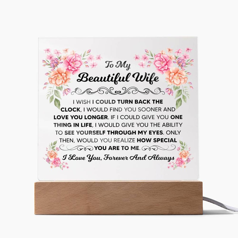 To My Beautiful Wife Acrylic Keepsake

My Beautiful Wife Acrylic Square

To My Beloved Wife Acrylic Plaque

Forever My Beautiful Wife Acrylic

To My Loving Wife Decorative Acrylic

My Wife, My Love Acrylic Keepsake

Beautiful Wife Romantic Acrylic Gift

To My Wonderful Wife Acrylic Display

Love You Forever Wife Acrylic Square

Special Wife Heartfelt Acrylic Keepsake