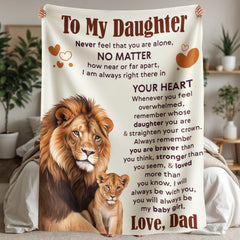 To My Daughter Never Feel Alone Sherpa Blanket

Never Feel Alone My Daughter Cozy Blanket

To My Beloved Daughter Love & Comfort Blanket

My Daughter Always Loved Sherpa Blanket

To My Daughter Forever Loved Fleece Blanket

Daughter You Are Never Alone Cozy Blanket

To My Amazing Daughter Inspirational Blanket

Always With You Daughter Sherpa Blanket

My Daughter With Love Keepsake Blanket

To My Daughter Forever in My Heart Blanket