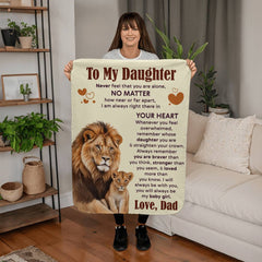 To My Daughter Never Feel Alone Sherpa Blanket

Never Feel Alone My Daughter Cozy Blanket

To My Beloved Daughter Love & Comfort Blanket

My Daughter Always Loved Sherpa Blanket

To My Daughter Forever Loved Fleece Blanket

Daughter You Are Never Alone Cozy Blanket

To My Amazing Daughter Inspirational Blanket

Always With You Daughter Sherpa Blanket

My Daughter With Love Keepsake Blanket

To My Daughter Forever in My Heart Blanket