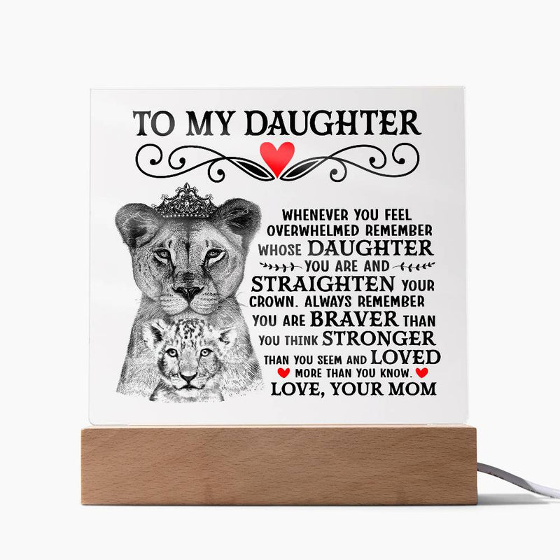 To My Daughter Lion Crown Acrylic Keepsake

Lion Crown Daughter Acrylic Square

My Daughter, My Lioness Acrylic Keepsake

Strong Daughter Lion Crown Acrylic

To My Amazing Daughter Acrylic Plaque

Daughter of Strength Lion Crown Acrylic

My Brave Daughter Acrylic Square

Lioness Daughter Inspirational Acrylic Gift

To My Precious Daughter Lion Keepsake

Proud Parent Daughter Acrylic Display